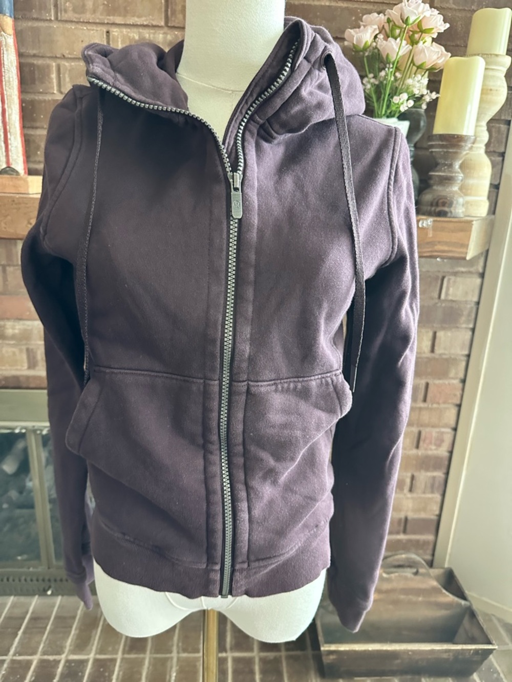 Lululemon Press Pause Jacket Pelt Purple Size 6 GUC Cozy Athleisure - Picture 4 of 8